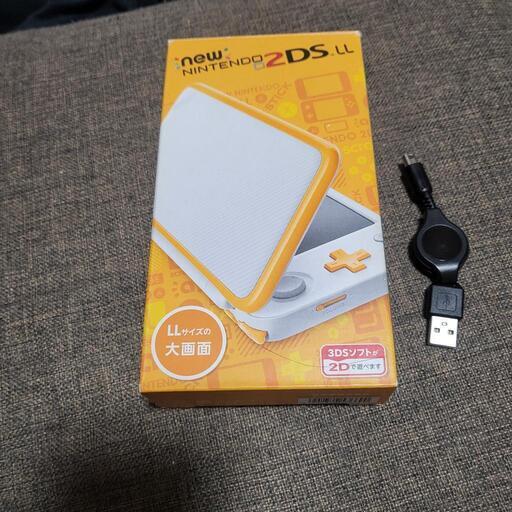 Nintendo Newニンテンドー2DS LL ホワイト オレンジ　動作済み
