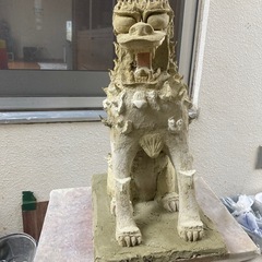 本格的漆喰シーサの画像