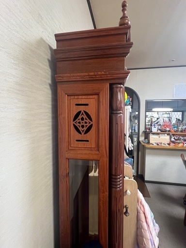 アンティーク Tempus Fugit 大型時計 振り子時計 柱時計 アンティークス■幅50cm×奥行29cm×高さ194㎝