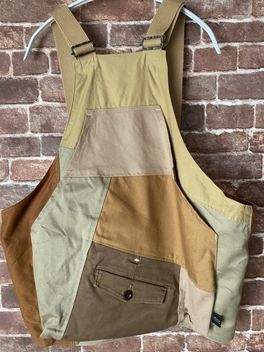 rebear by johnbullミリタリーパッチワークベスト