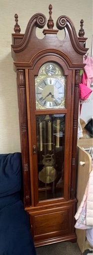 アンティーク Tempus Fugit 大型時計 振り子時計 柱時計 アンティークス■幅50cm×奥行29cm×高さ194㎝