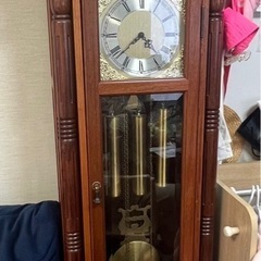 アンティーク Tempus Fugit 大型時計 振り子時計 柱時計 アンティークス■幅50cm×奥行29cm×高さ194㎝の画像