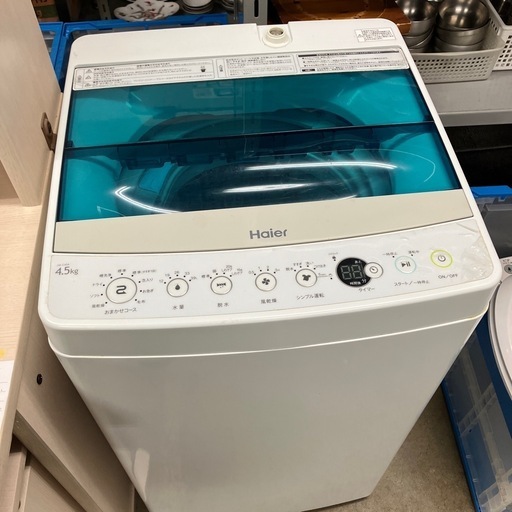 【動作確認OK】洗濯機　4.5kg 家電　白　ホワイト