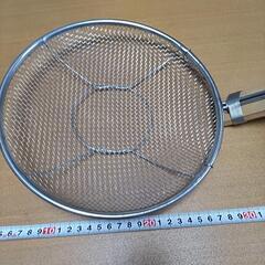 竹柄そば揚げ　24cm　18-8ステンレス網の画像