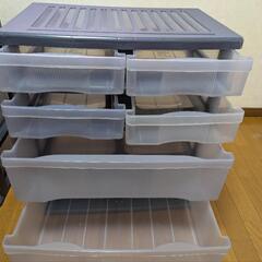 中古収納ケース2個セットの画像