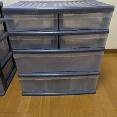 中古収納ケース2個セットの画像