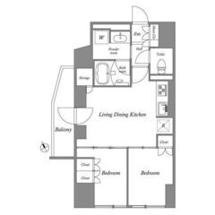 KS💕敷金ゼロ🌟礼金ゼロ🌟仲介手数料🌟エアコン3基設置🏠✨最寄り駅より徒歩約５分の好立地👣２路線利用可🚃✨の画像