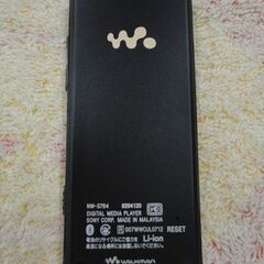SONY ポータブルオーディオプレーヤー ウォークマン ブラック カバー付き Bluetooth機能 NW-S764 8GB 初期化済み ソニー　西岡店の画像