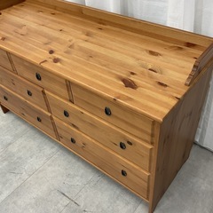 KC-39【新入荷　リサイクル品】IKEA レクスヴィーク　7ドロワーチェスト　ナチュラルの画像