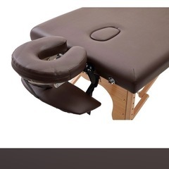 施術ベッド軽量木製折りたたみベッド EB-03DX（キャリーバッグ付）（ダークブラウンの画像
