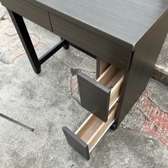 ドレッサー　イス付き　茶色　ブラウン　家具の画像