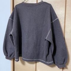 オーバーサイズ　プルオーバー　ゆるダボ　厚手　ブラウン   アースミュージックエコロジーの画像