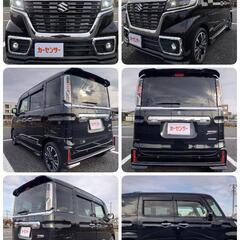 スペーシアカスタム HV XS バックカメラ 黒 車検満タン 埼玉県 久喜市の画像