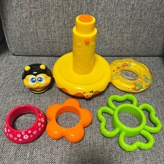 トップトッツ　ゆらゆらつみかさねリング　知育玩具　0〜1歳の画像