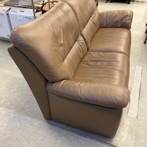 K2503-276 配送不可 マルニ木工 2.5人掛ソファ キズ汚れ有り
