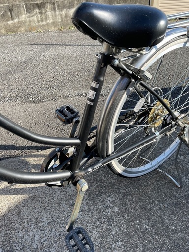 取りに来られる方】自転車 シティサイクル 26インチ 黒 (サトウ