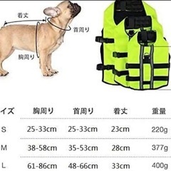 最終値下げ　青森でのお取引7/18で終了。　新品未使用　犬ライフジャケット 救命胴衣 空気バッグ式 ペット用ライフジャケット Lの画像
