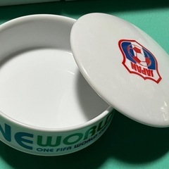 未使用保管★FIFA アフリカ ワールドカップ 2010 記念 マルチボックス 3点★陶器製 蓋付 小物入れ 容器 コレクションの画像