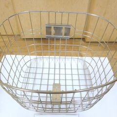【売ります】シティサイクル用 ワイヤーバスケット カゴの画像
