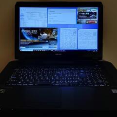ゲーミングノートPC G-Tune Core i7 GTX970m  メモリ16GB SSD 240GB/HDD 1TBの画像