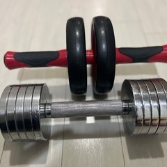 ダンベル（MAX６kg）　腹筋ローラー