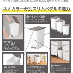 【受け渡し予定者決定】ゴミ箱20L×2個   の画像