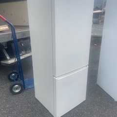 北九州市内配送無料　保証付き 2021年製冷蔵庫 ホワイト AQR-20KBK-W [201L /2ドア /右開きタイプ]