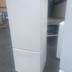 北九州市内配送無料　保証付き 2021年製冷蔵庫 ホワイト AQR-20KBK-W [201L /2ドア /右開きタイプ]