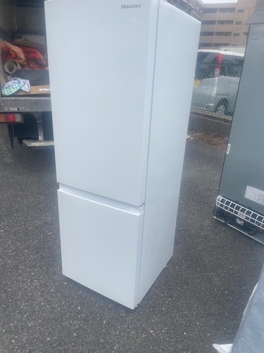 北九州市内配送無料　保証付き 2021年製冷蔵庫 ホワイト HR-D1701W [175L /2ドア /右開きタイプ]
