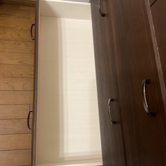 ●ダークブラウン　木目調　衣装タンス●の画像