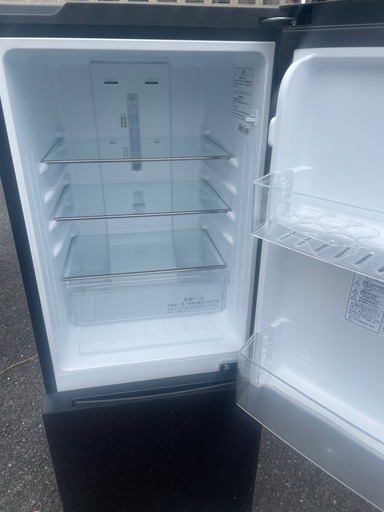 北九州市内配送無料　保証付き　2019年製 154L 冷蔵庫 ハイセンス HR-G1501  ブラウン系 ガラスドア 自動霜取りファン式