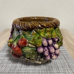 まん丸猫の置物 陶器他2点の画像