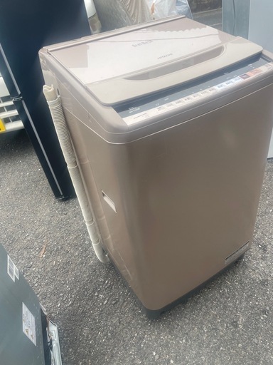 北九州市内配送無料　保証付き 日立 HITACHI ビートウォッシュ 全自動洗濯機 （10kg） シャンパン BW-V100A 