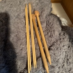 木製 棒針 6本セット