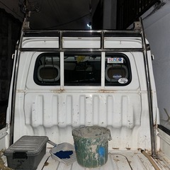 値下げしました　軽トラ　荷台純ステンフレーム　運転席側