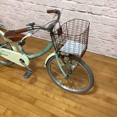 【小学生用】整備済中古自転車 サカイサイクル 20型スキップフライ 113cm程度から ミント色 <自転車のオオムラ 静岡店>の画像