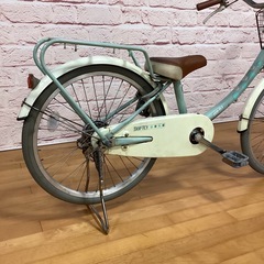 【小学生用】整備済中古自転車 サカイサイクル 20型スキップフライ 113cm程度から ミント色 <自転車のオオムラ 静岡店>の画像