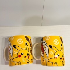【美品】ピカチュウ・マグカップ 2個セット‼️大きいサイズのマグカップの画像