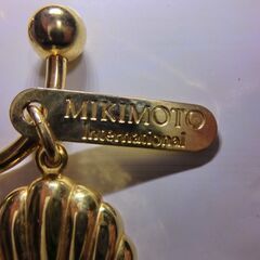 ●MIKIMOTO（ミキモト）●真珠付き、●キーリング、●ゴールドカラー、綺麗、画像参照。★お手数をおかけしますがお問合せ前にプロフィール必読です。の画像