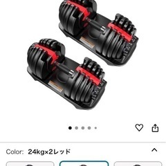 ダンベル　24キロ　筋トレ
　の画像