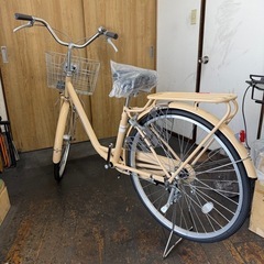 新車　feel　26インチ　カートリッジBB　LEDライト　ローラーブレーキの画像