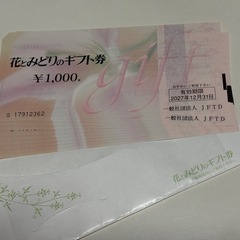 花とみどりのギフト券　1万円分