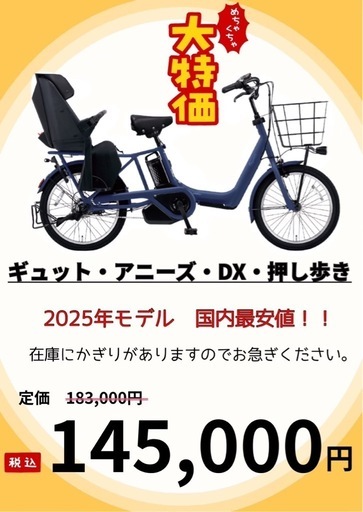 パナソニック 電動自転車 ギュット・アニーズ・DX・押し歩き BE-FAW031