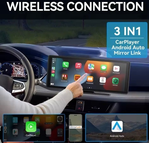 アクアのアームレストとカーナビcarplay