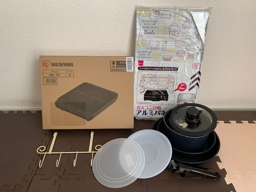 IHクッキングヒーター　T-fal フライパン8点セット おまけ付き