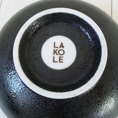 LAKOLE ◆ どんぶり 2個 ◆  美濃焼きブラックの画像