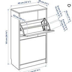 靴箱　IKEA　の画像