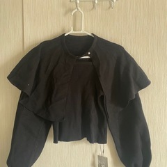 ケープ付きニットトップス[mb1562]の画像