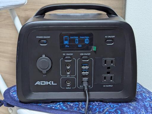 ADKL ポータブル電源 リン酸鉄 YD320 容量320Wh 出力300W