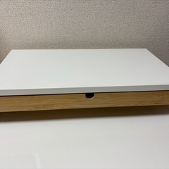 IKEA モニタースタンド　引き出し付き　ホワイト 